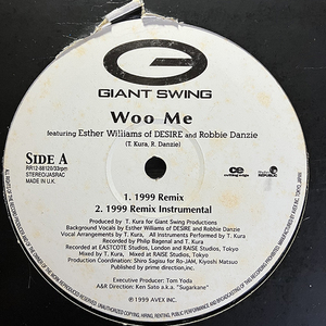 Giant Swing Feat. Esther Williams & Robbie Danzie / Woo Me [Rhythm Republic RR12-88120] T.KURA