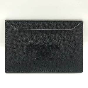 プラダ パスケース カードケース ネロ ブラック 黒 二つ折り Aランク サフィアーノ PRADA 中古 六甲道店