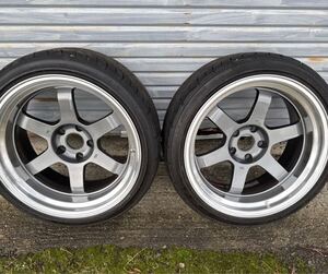 Rays VOLKRACING TE37V MARK2 18×10J -25 2セット (A530) PCD 114.3 Jzx100 s15 jzx110 er34 s14 s13