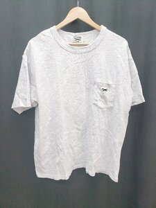 ◇ The Fox Collection?ザフォックスコレクション シンプル 刺? 半袖 Tシャツ カットソー サイズS グレー系 メンズ P