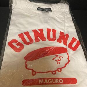 おしゅしだよ カレッジTシャツ ぐぬぬ Ｍサイズ まぐろ マグロ 半袖 グッズ Tシャツ おしゅし お寿司 寿司