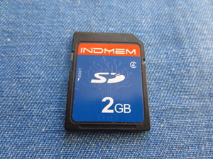 中古 長期保管品 INDMEN M2D6 SDメモリーカード 2GB 日本製