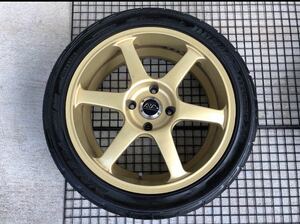 AVS 235/40R17 7J+35 4穴 PCD114.3 17インチ タイヤホイール 1本 172