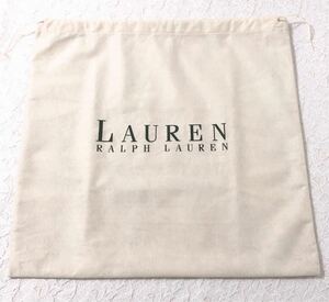 ラルフローレン「RALPH LAUREN」バッグ保存袋 (3532) 正規品 付属品 内袋 布袋 巾着袋 不織布製 ベージュ 47×45cm