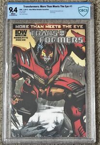 TRANSFORMERS MORE THAN MEETS THE EYE #1 1:10 RI Gatefold CBCS 9.4 WP Variant IDW 海外 即決