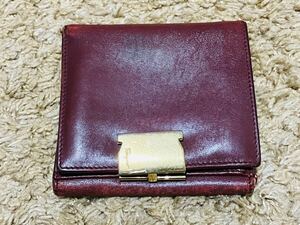 中古品 サルヴァトーレ フェラガモ 二つ折り財布 Salvatore Ferragamo カード入れ コインケース お札入れ カード レディース 女性 イタリア