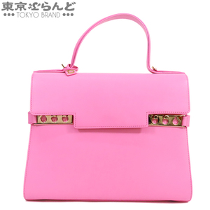 101689388 デルボー DELVAUX タンペート GM ピンク レザー デルヴォー ハンドバッグ レディース