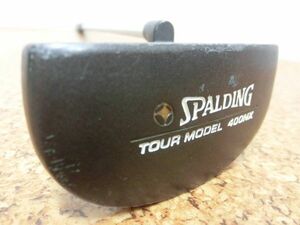 ♪SPALDING スポルディング ALPHA TREC TOUR MODEL 400NX マレット パター 34インチ 純正スチールシャフト 中古品♪T0872