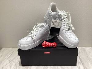 A3879 ナイキ シュプリーム supreme エアフォース1 白 AF1 27.5cm 未使用