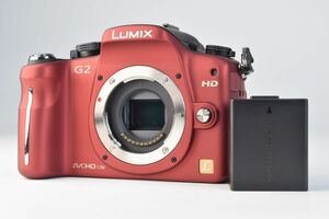 【動作美品】Panasonic LUMIX DMC-G2 ボディ　コンフォートレッド 動作確認済