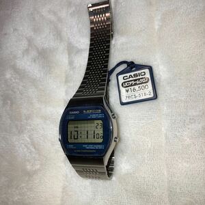CASIO カシオトロン　クォーツ デジタル腕時計 UCアラームクロノ 79CS-51B 稼働品 (難あり)