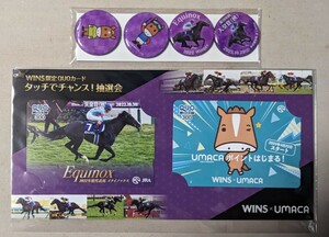 【送料110円】《未使用未開封》 JRA イクイノックス　クオカード2枚とマグネット4個のセット