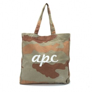 アーペーセーA.P.C. 迷彩トートバッグ カーキ