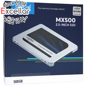 【ゆうパケット対応】crucial 2.5インチ 内蔵型 SSD MX500 CT500MX500SSD1/JP 500GB [管理:1000008076]
