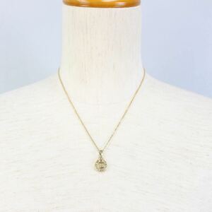 GIVENCHY CLEAR STONE LOGO NECKLACE/ジバンシィクリアストーンロゴネックレス