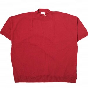 新品 AMERICAN RAG CIE アメリカンラグシー オーバーサイズニットTEE AO11-120001 Free RED 半袖 ハイゲージ Tシャツ トップス g9930