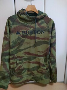 極美品★バートン 撥水パーカー S BURTON カモフラ 速乾 BURTON パーカー