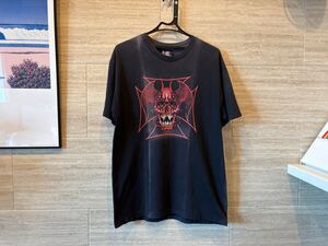 【激レア】PUSHEAD パスヘッド デビルマン tシャツ Lサイズ　DEVILMAN 黒 ブラック ビンテージ 古着 メカテラー 半袖Tシャツ