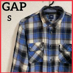 【1円スタート】古着 GAP ギャップ チェックシャツ 長袖シャツ カジュアルシャツ 男女兼用 W41-102