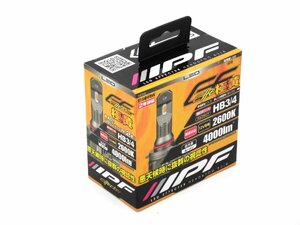 IPF LED エフェクター ヘッド＆フォグ バルブ HB3/4 12V車 LEDバルブ 2年保証 車検対応 バルブ2本分 E154HFBW