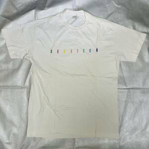 90’s UNITED COLORS OF BENETTON ベネトン ロゴ刺繍 Tシャツ ホワイト 白