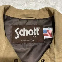 ショット Schott バイカー スエードプルオーバージャケット Lサイズ