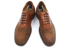 イタリア製☆JOHNSTON & MURPHY/ジョンストン&マーフィー☆ヌバック本革/サドルシューズ【11.5M/29.0/茶】leather/dress/shoes◇b20D111