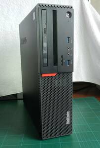 ★ 美品 LENOV ThinkCentre M700 ★ Win11P(23H2) /Libre Office/Core i3-6100/RAM 8G/HDD 500G/DVD-+RW/中古動作品