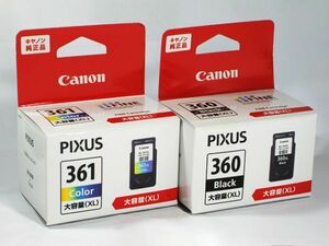 ■　Canon　プリンターインク大容量タイプカートリッジセット　BC-361XL　＆　BC-360XL　(10)