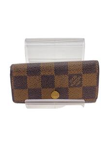 LOUIS VUITTON◆ミュルティクレ4_ダミエ・エベヌ_BRW/-/BRW/メンズ