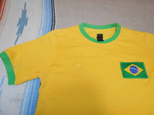 ２００２年製アディダス ADIDASトレホイル ブラジルBRASIL フットボールFOOTBALL SOCCERサッカー Tシャツ ワールドカップ リバウド RIVALDO