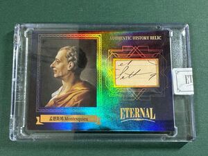 75枚限定 2024 Eternal Cuts Montesquieu モンテスキュー 手書部分 レリックカード Relic Card