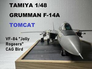 TAMIYA 1/48 F-14A TOMCAT 電飾マイコン制御リアルサウンド完成品　映画「TOPGUN」オリジナルサウンドトラックCD付属