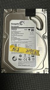 2TB 使用2195時間 Seagate Barracuda ST2000DM001 送料無料