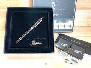 ■ MONT BLANC モンブラン マイスタースティック プラチナライン レデリック・ショパン 4810 ペン先 14K 585 万年筆 箱・付属品あり ★