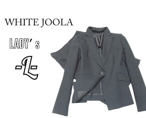 送料無料 美品レディースL◇WHITE JOOLA◇オールシーズンスーツ 黒