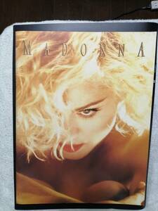 【ツアープログラム】Madonna 1990年ブロンド・アンビションツアー 日本製　チケット、パンフレット用袋付き　マドンナ　