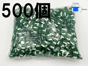 【太平洋精工 30A 緑 低背 ヒューズ 500個】 送料込 LED ドライブレコーダー 接続 検索用) セレナスカイライン キャラバン N-BOX 1566 3688