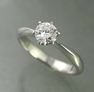 婚約指輪 安い ダイヤモンド プラチナ 0.5カラット 鑑定書付 0.50ct Fカラー VVS1クラス 3EXカット GIA