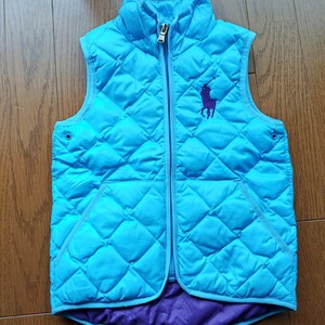 ダウンベスト キッズ ベスト ラルフローレン RALPH LAUREN 子供服 4T110 ビッグロゴ　