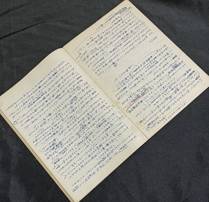 ◆小説家・鹿地亘旧蔵資料80◆肉筆ノート約50頁分書込 中国ベトナム滞在日記？（渡航歴未確認） 創作/随想 1950～60年代頃執筆 検索：原稿