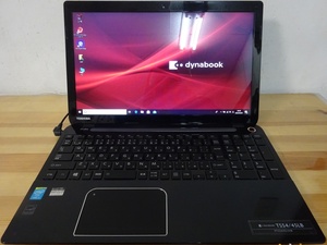 東芝 ノートパソコン dynabook T554/45LB/Core i3-4005U 1.7GHz/4GB/500GB/中古特価良品