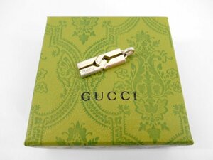 1円★ GUCCI グッチ ノット インフィニティ トップ ネックレス ペンダント ヘッド アクセサリー シルバー 箱 保存袋 中古