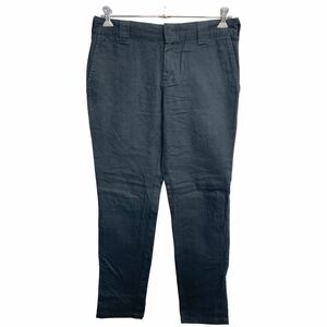 Dickies ワークパンツ W32 ディッキーズ スリムフィット ブラック 古着卸 アメリカ仕入 2401-367