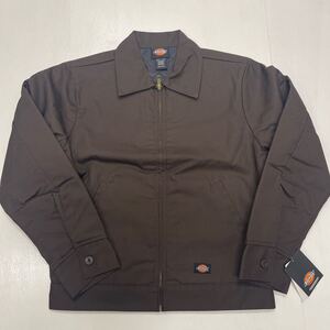 SMALL 茶色 ディッキーズ Dickies TJ15 アイゼンハワージャケット ワークジャケット 裏地キルティング 1