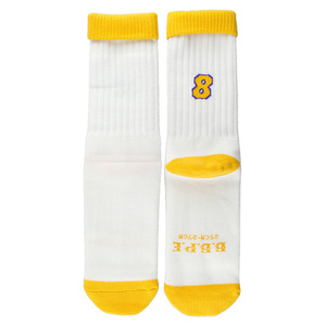 靴下S-SOCKS #8 ホワイト 幅7.5×高さ38cm コットン / アクリル製 クルー スポーツ ソックス 日本製 メンズ