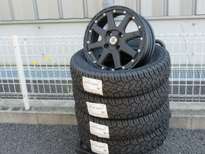 MLJ XTREME-J 14x4.5 +43 4-100 マットブラック YOKOHAMA GEOLANDER X-AT 145R14Cセット 軽自動車 Kカー リフトアップ