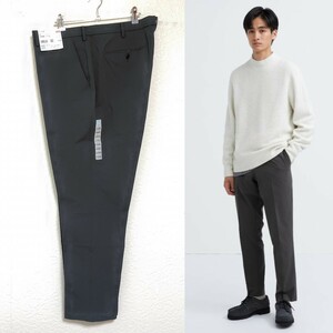 未使用 UNIQLO 感動 パンツ 2way ストレッチ 110 大きい サイズ 丈85cmコットンライク グレー メンズ スラックス ゴルフ 3XL 新品 ユニクロ