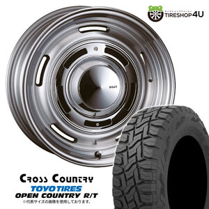 4本セット クリムソン クロスカントリー CROSSCOUNTRY 17x7.0J 10/108/114.3 +38 GRAY TOYO トーヨー オープンカントリー R/T 225/60R17 BL