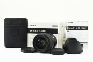 ★超美品　動作確認済★SIGMA シグマ 35mm f1.4 DG HSM for Nikon 箱 説明書付き AF レンズ　防湿庫管理 #C737